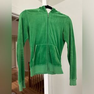 Original Juicy Couture Velour Green Zip Up